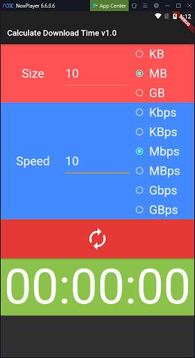 Calculate Download Time screenshot 1
