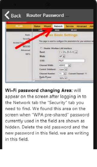 WiFi router passwords screenshot 4