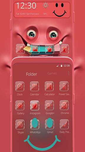 Funny Face Emoji Theme screenshot 2