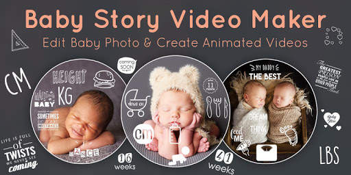 Baby Story Photo Video Maker скриншот 1