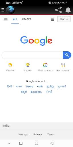 Private indi browser screenshot 3