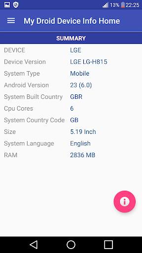 My Device Info (Droid) screenshot 2
