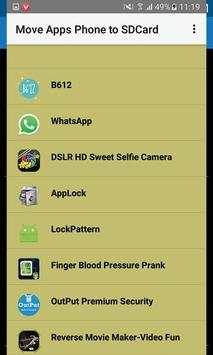 Move Apps - Phone to SD Card screenshot 3