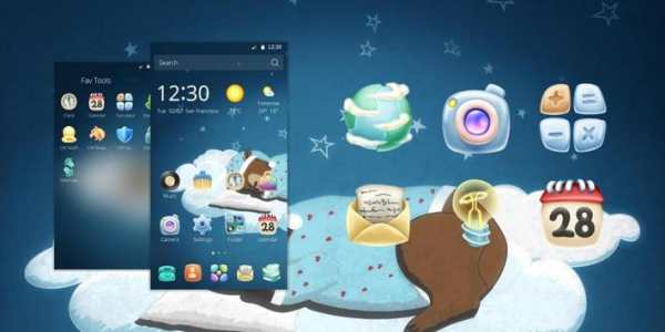 Sweet Night CM Launcher Theme screenshot 1