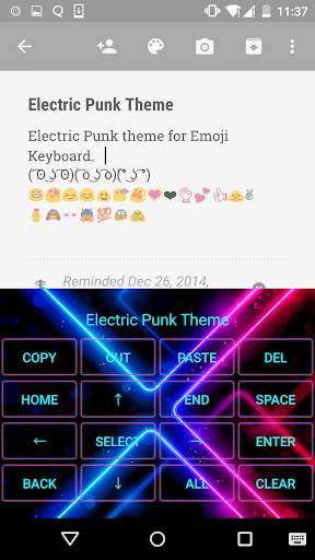 Color Neon Emoji Keyboard screenshot 4