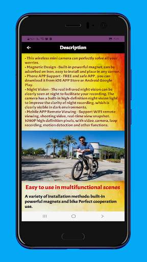Mini Camera Wifi Guide screenshot 3