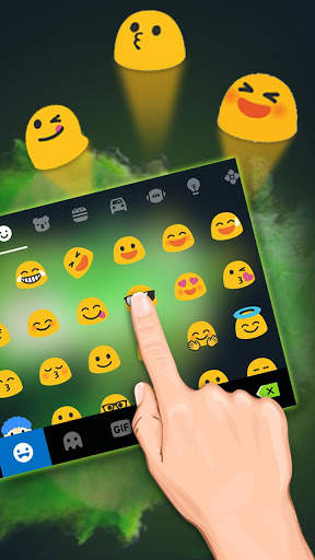 Chủ Đề Bàn Phím Green Smoke Effect screenshot 3