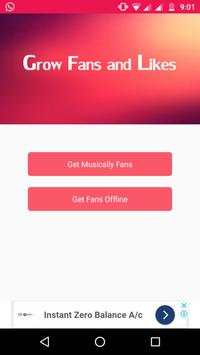 Get Fans Followers : Like Share Subscriber screenshot 1