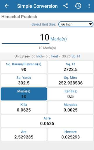 Land Area Calculator And Converter screenshot 5