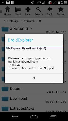 Droid Explorer 1 تصوير الشاشة