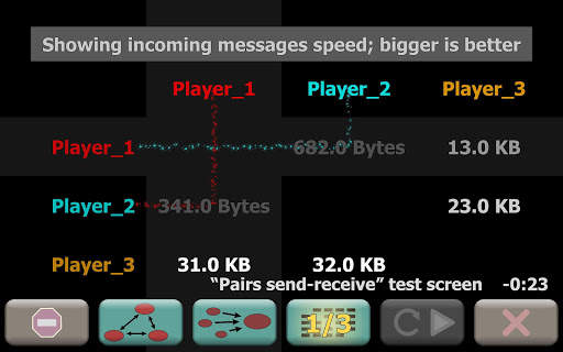 GPG Real-time multiplayer connection speed test screenshot 6