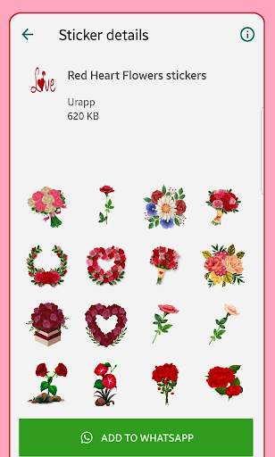 Rose Stickers for WhatsApp screenshot 2