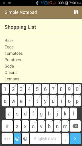 Simple Notepad screenshot 3