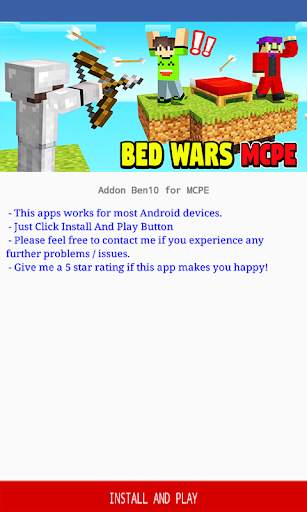 BedWars (MapMinigame) Mod for Minecraft PE screenshot 1