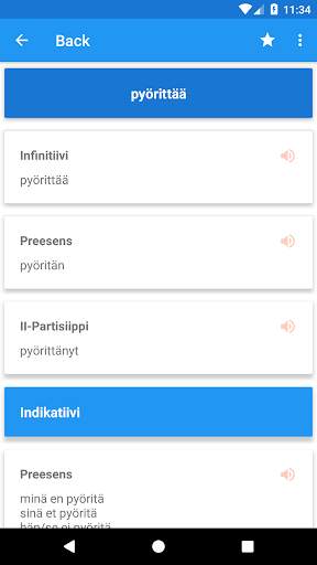 Finnish Conjugation screenshot 3