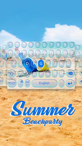 Summer Beach Party Keyboard Theme screenshot 1