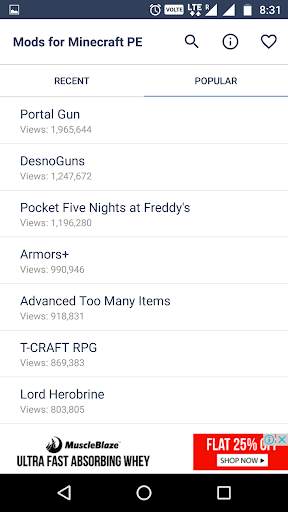 Mods for Minecraft PE screenshot 2