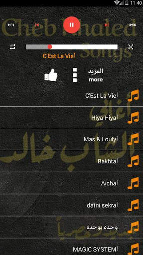 اغاني الشاب خالد 2019 بدون نت cheb khaled songs screenshot 3