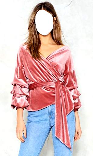 Women Crop Shoulder Photo Maker 6 تصوير الشاشة