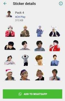 BTS Funny Stickers (2019) - WAStickerApps screenshot 4