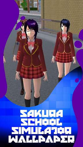 Sakura School Simulator Wallpaper 💖 screenshot 2