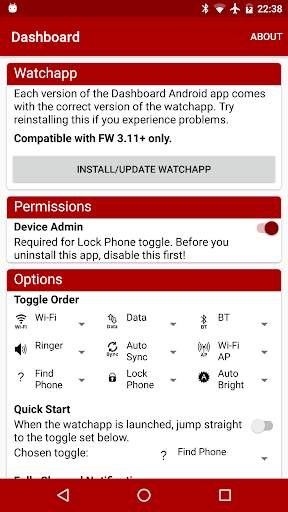 Dashboard for Pebble screenshot 1