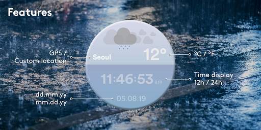 Weather Light Watch Face 2 تصوير الشاشة