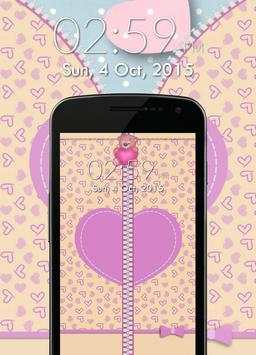 Love Zipper Lock Screen screenshot 4