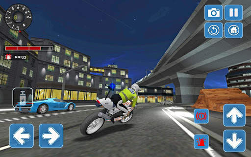 City Police MotorBike 3D Driving Simulator screenshot 3
