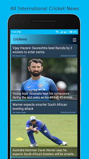 CricNews - All International Cricket News screenshot 2