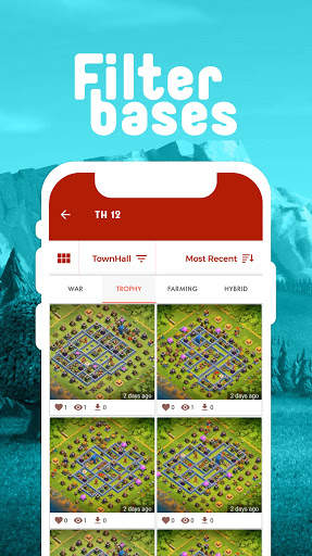 Clash base layouts with link скриншот 6
