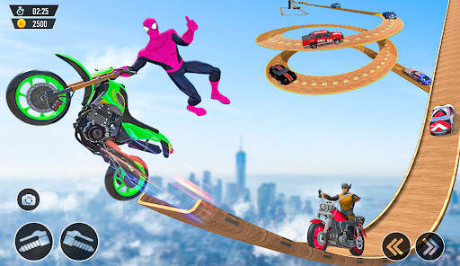 Superhero Mega Ramp Bike Stunt screenshot 9