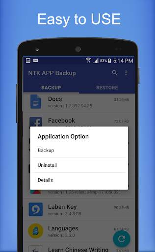 App Apk Backup & Restore - NTK Backup for Android screenshot 2