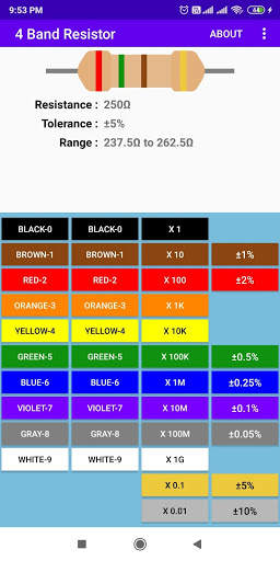 Resistor Code Calculator screenshot 1