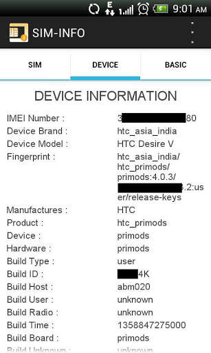 SIM - INFO screenshot 2