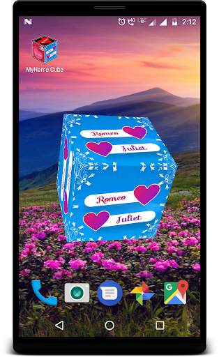3D My Name Cube Live Wallpaper screenshot 2