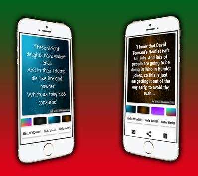 William Shakespeare Quotes Maker screenshot 2
