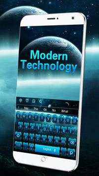 Modern Cool Blue Keyboard screenshot 3