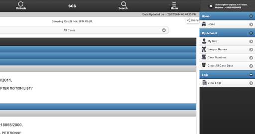 SCS - High Court Causelist screenshot 15