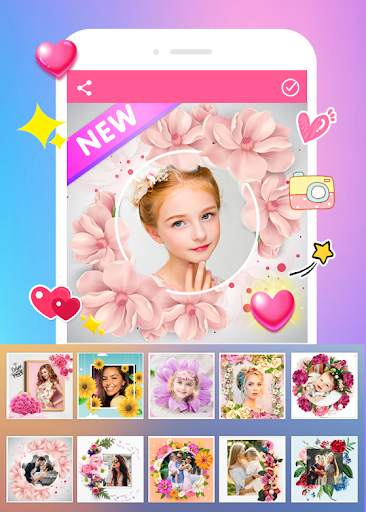 Flower Photo Frame : Flower Photo Editor screenshot 1