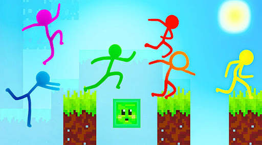 Stickman Parkour 2: on-line screenshot 2
