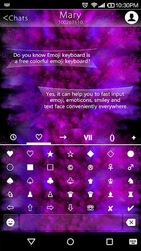 Grand Purple Emoji Keyboard Theme screenshot 4