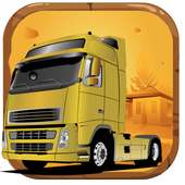 Hill climb truck race icon