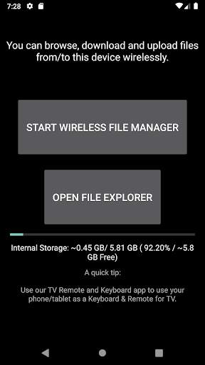 Wireless File Manager : Send Files to TV screenshot 1