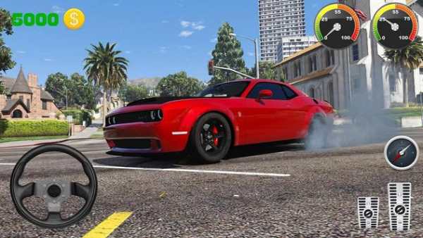 Parking Dodge - Challenger Muscle Driving USA screenshot 1