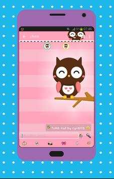 Tema cute owl screenshot 3