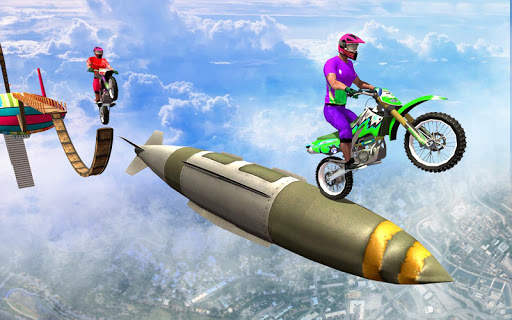 Sky Bike Stunt Racing Games 3D screenshot 4