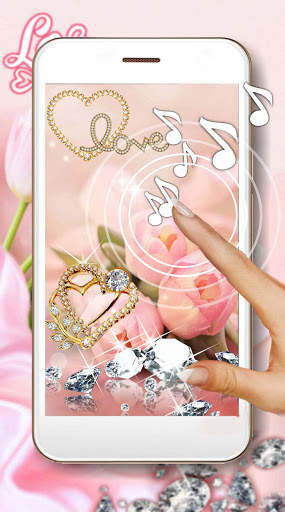 Diamonds Love Live Wallpaper screenshot 1