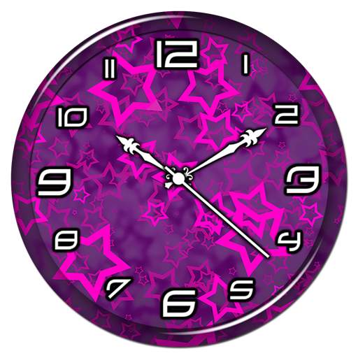 Purple Clock Live Wallpaper 1.0.0