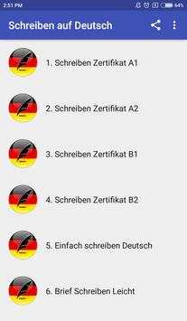 German certificates A1 A2 B1 B2, Letter or Email screenshot 1